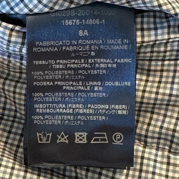 Herno Boys Reversible Puffer Vest Size 8A - Picture 8 of 13